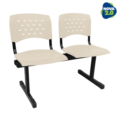 Longarina 2 lugares WP Plus - Bege