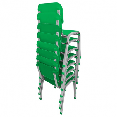 Kit 8 Cadeiras WP Kids Polipropileno Verde