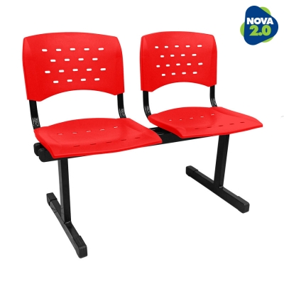 Longarina 2 lugares WP Plus - Vermelha