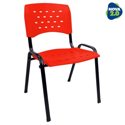 Kit 10 Cadeiras WP Flex Polipropileno Vermelha